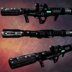 futuristic version of a bazooka — przykładowe portfolio freelancera w kategorii Ilustracje i rysunki